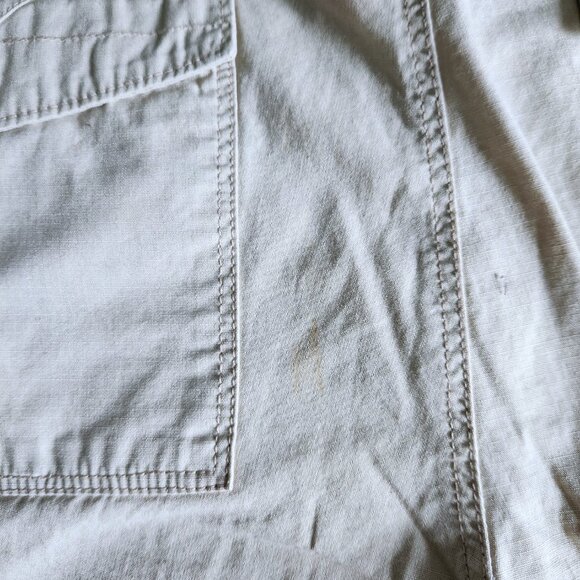 Men's 38 Shorts Point Zero Flat Front DNM Original Beige Cotton Zip Button - Picture 14 of 14